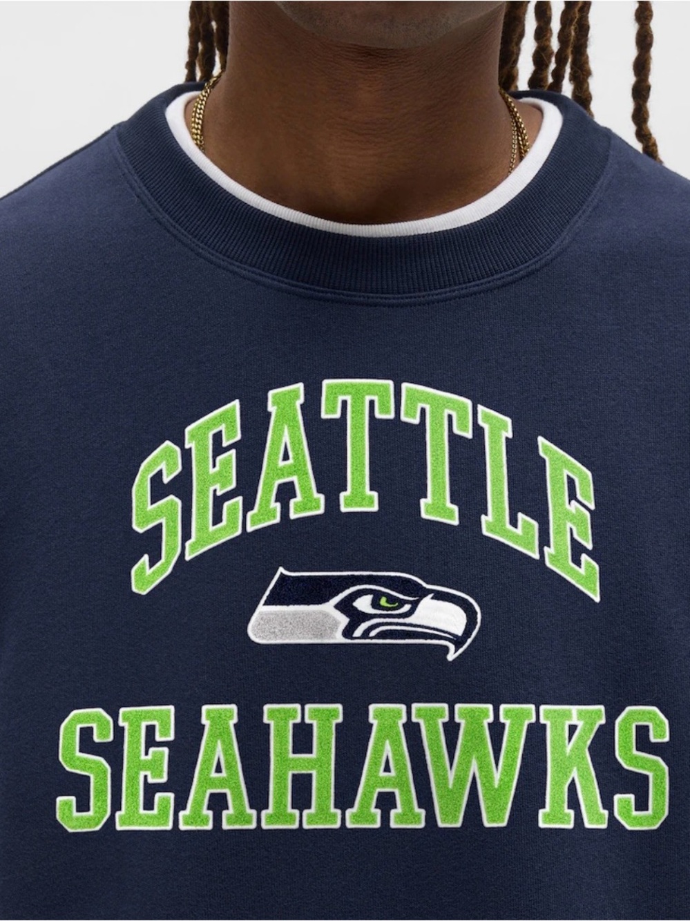 NWT NFL Shop Seattle Seahawks Lululemon Collab Steady State Crew Sz L - Picture 4 of 10
